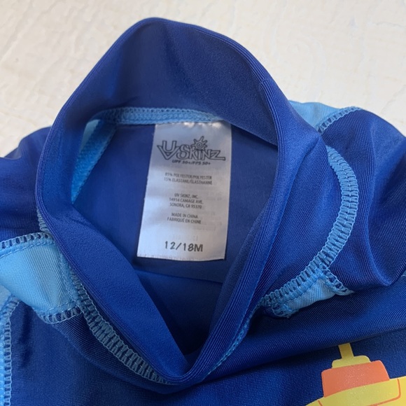 12-18m (4/$20) UV Skinz Submarine Rashguard Swim Top - Picture 6 of 12
